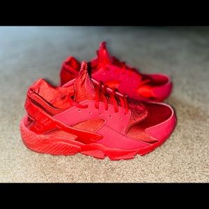 Womens Red Nike Huarache